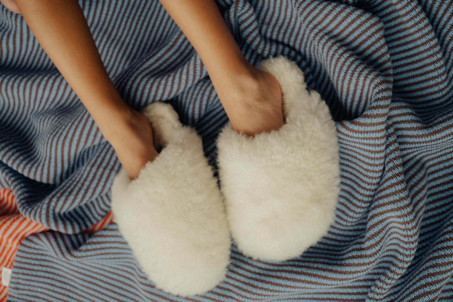 Sheepskin house slippers - Kid